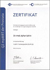 Zertifikat Deutsche Röntgengesellschaft Dr. Sahin
